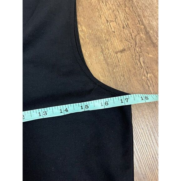 'S Max Mara Checkered Chiffon Sleeveless V-Neck Midi Dress Black Lined Sz S - Picture 10 of 12